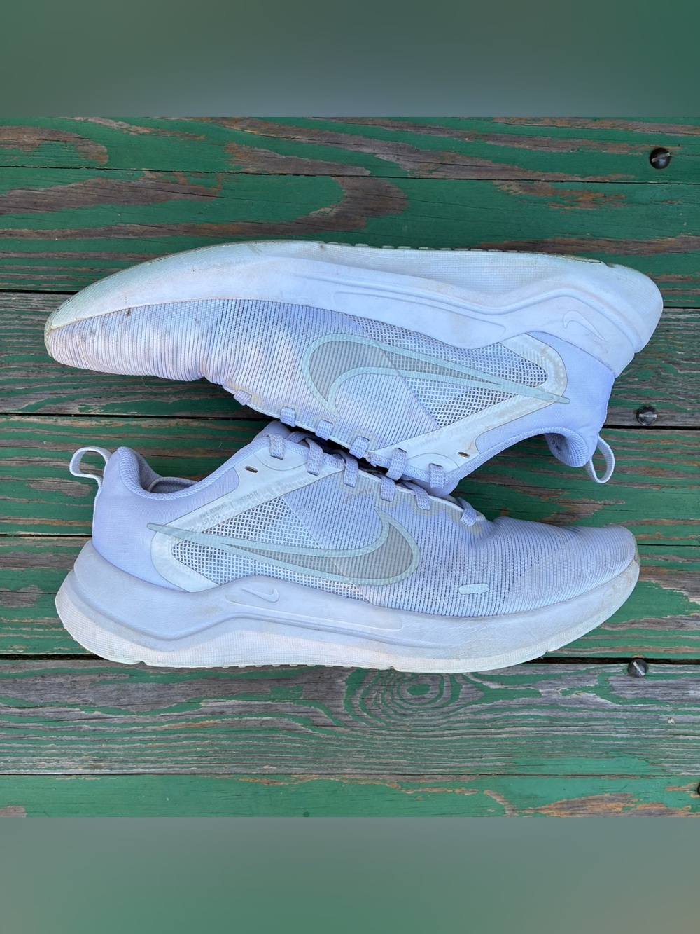 Nike Downshifter 12 Mens Running Shoes White Light Violet Sz 9 Sneakers